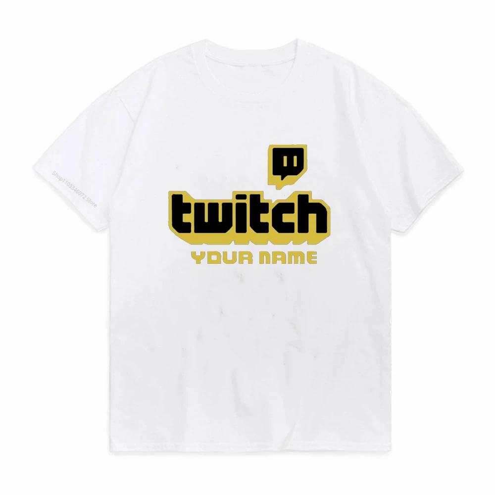 Игровая футболка унисекс Twitch TV Huikoo Высокое качество 100% хлопок Стрим Live Вирусная Фанатская футболка унисекс с круглым вырезом Верхняя футболка