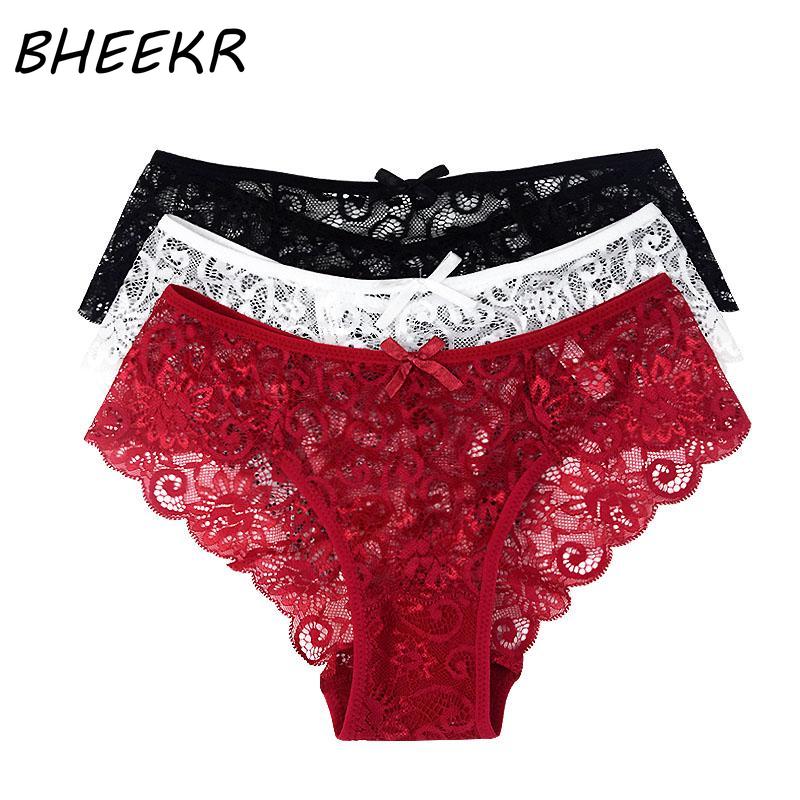 1 Pcs Lace Panties Female Pure Desire Sexy Seamless Transparent Lace Cotton Crotch Triangle Pants