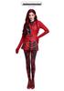 Descendants 5 Red Princess Villain Costume - Evil Wonderland Halloween Cosplay Set