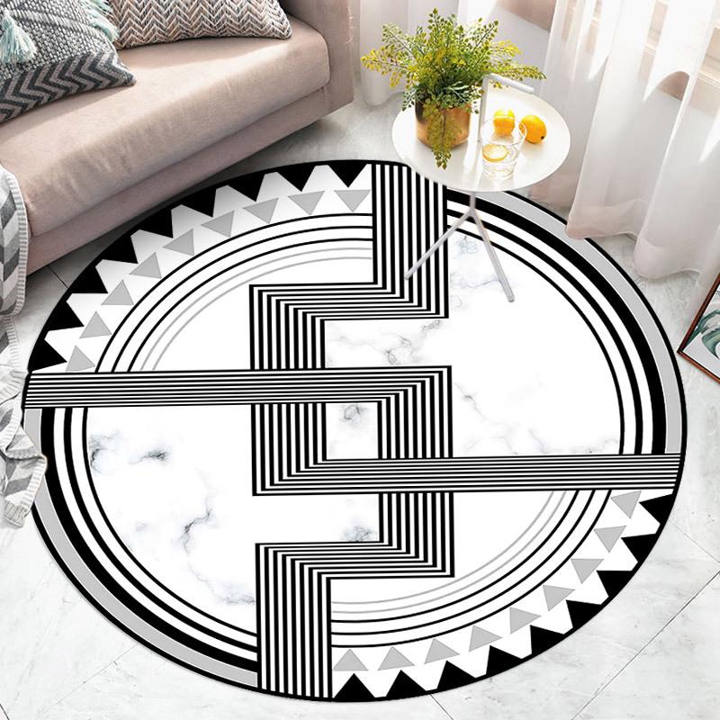 Круглые ковры для гостиной, большие ковры для спальни, компьютерного кресла, входной двери, коврик, можно стирать