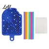 Portable Fidget Toys Silicone Sensory Activity Rainbow Ice Tree Board Christmas Stick French Fries Educational Board with Strings Silent Toy