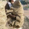Корейское одеяло-чехол для детской коляски, накидка-плащ с капюшоном с мультяшным мишкой, утолщенный пеленальный конверт для новорожденного, ветрозащитное одеяло для сна младенца