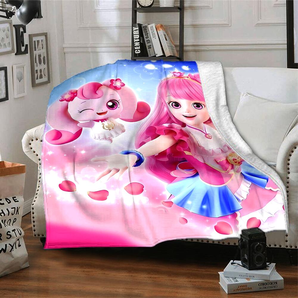 1pc Catch Teenieping Magic Sweethear (3) Blanket, Gift, for Men and Women, Soft Blanket, Good for Sofa Bed Couch Travel, Lightweight Flannel Blanket