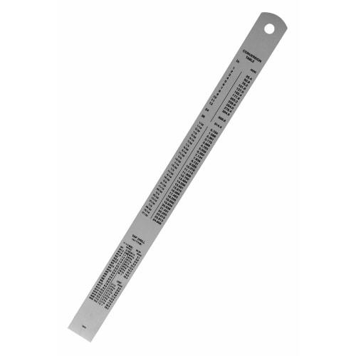 SK11 (SK11) 30cm Ruler, JIS Class 1, FSV-300KD, Stepped Graduations, Stainless Steel, Made In Japan, Silver