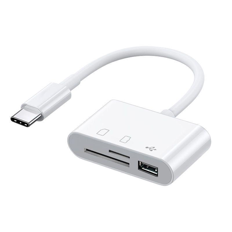 Многофункциональный кардридер USB-C с поддержкой TFSD, камеры и мобильного телефона