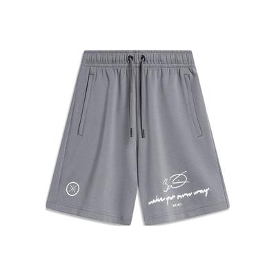 Мужские шорты Wade Series Letter Print Ice Feel Loose Casual Shorts Shadow-Gray AKSU371-1