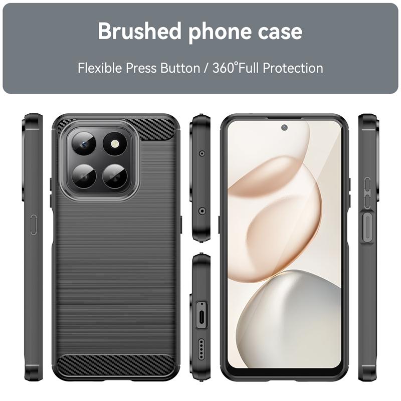 For Cover Honor 400 Smart Case For Honor 400 Smart Shockproof Soft TPU Silicone Carbon Fiber Back Case For Honor 400 Smart Case