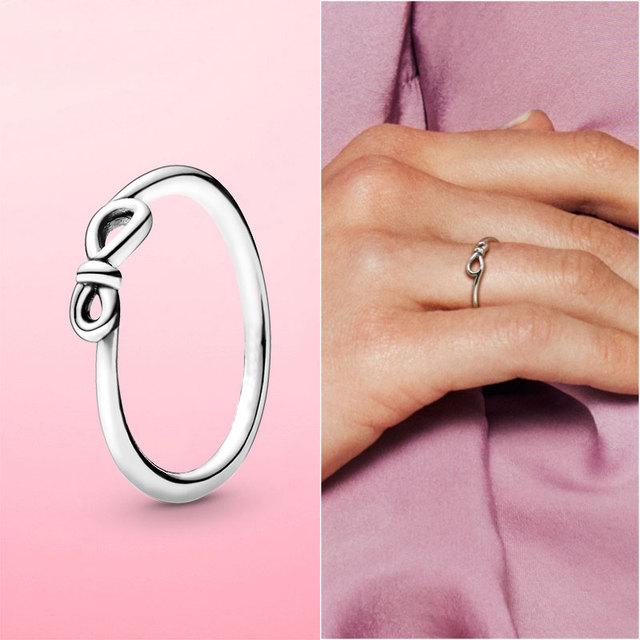 Женское кольцо Новое стерлинговое серебро 925 пробы сверкающие и полированные линии кольцо на палец для женщин свадьба помолвка ювелирные изделия подарок