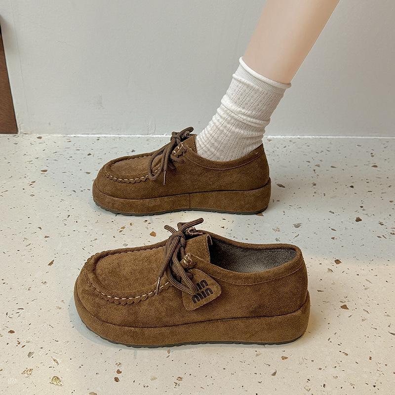 Женские туфли-кенгуру на одной педали, новинка 2025 года, взрывной стиль ранней осени, ленивые повседневные модные универсальные одинарные туфли