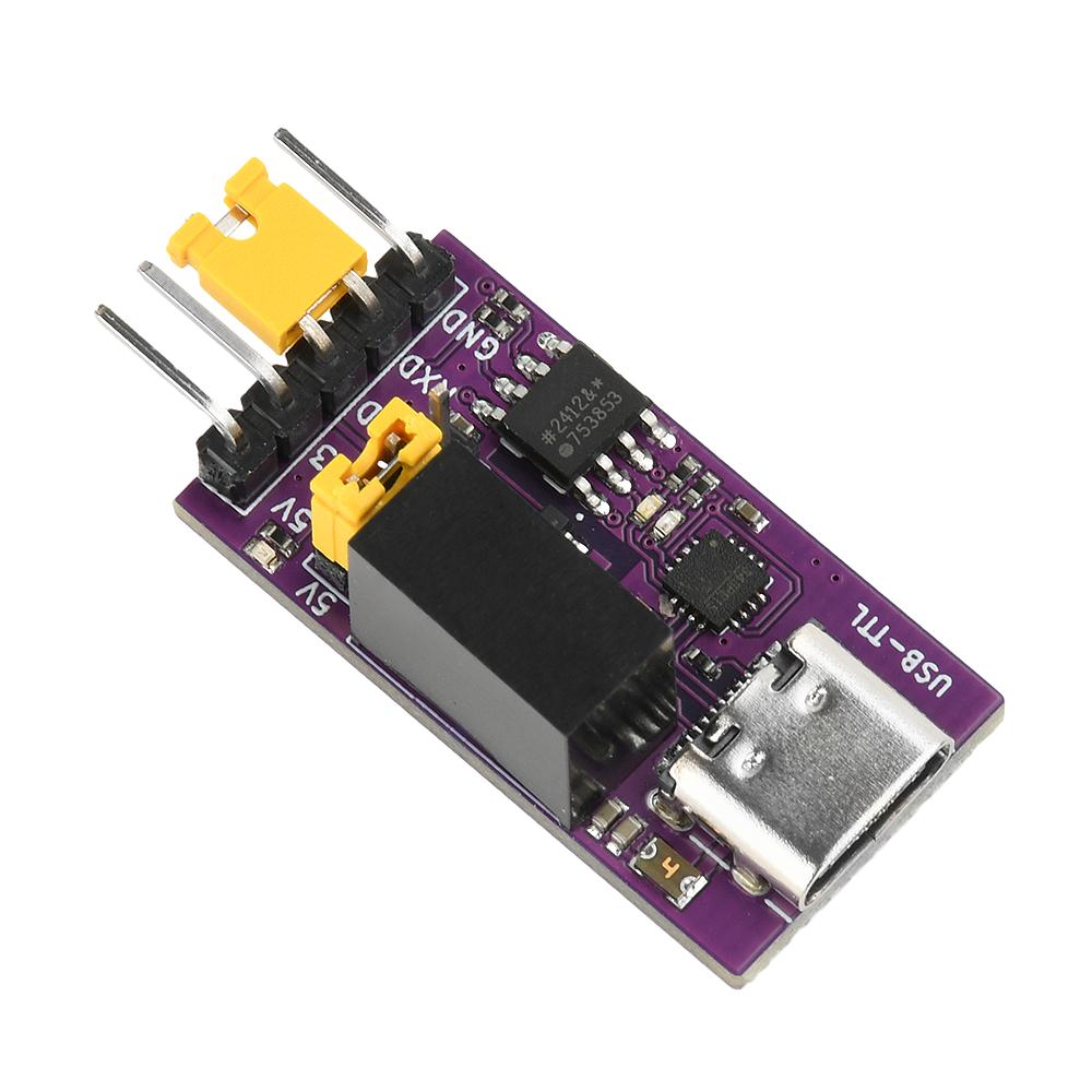 CH343 Isolated USB-to-TTL Downloader DC 3.3V/5V Type-C Serial Port Isolated High-speed Communication 6Mbps UART Download Module