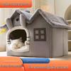 Моющееся закрытое гнездо для домашних животных: Уютный домик-кровать для кошек и собак 