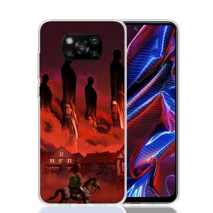Чехол для телефона 'Атака Титанов' Rumbling для Xiaomi Poco X7 X6 X5 Pro F7 Ultra Redmi 15C 15 13 13C 12 12C 10 10A 10C 9 9A 9C 9T Обложка Po