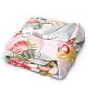 Mofusand Warm Blanket  Girls Boys Plush Throw Blanket Funny Couch Chair Flannel Bedspread Sofa Bed Cover