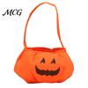 Large Capacity Candy Bag Halloween Pumpkin for Kids, Small Trick or Treat Bucket, Or Tote Soft Face Basket with Handle Party Decoration Child-friendly