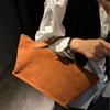 New Ladies Casual Retro Faux Suede Single Shoulder Bag Simple Large Capacity Travel Bag