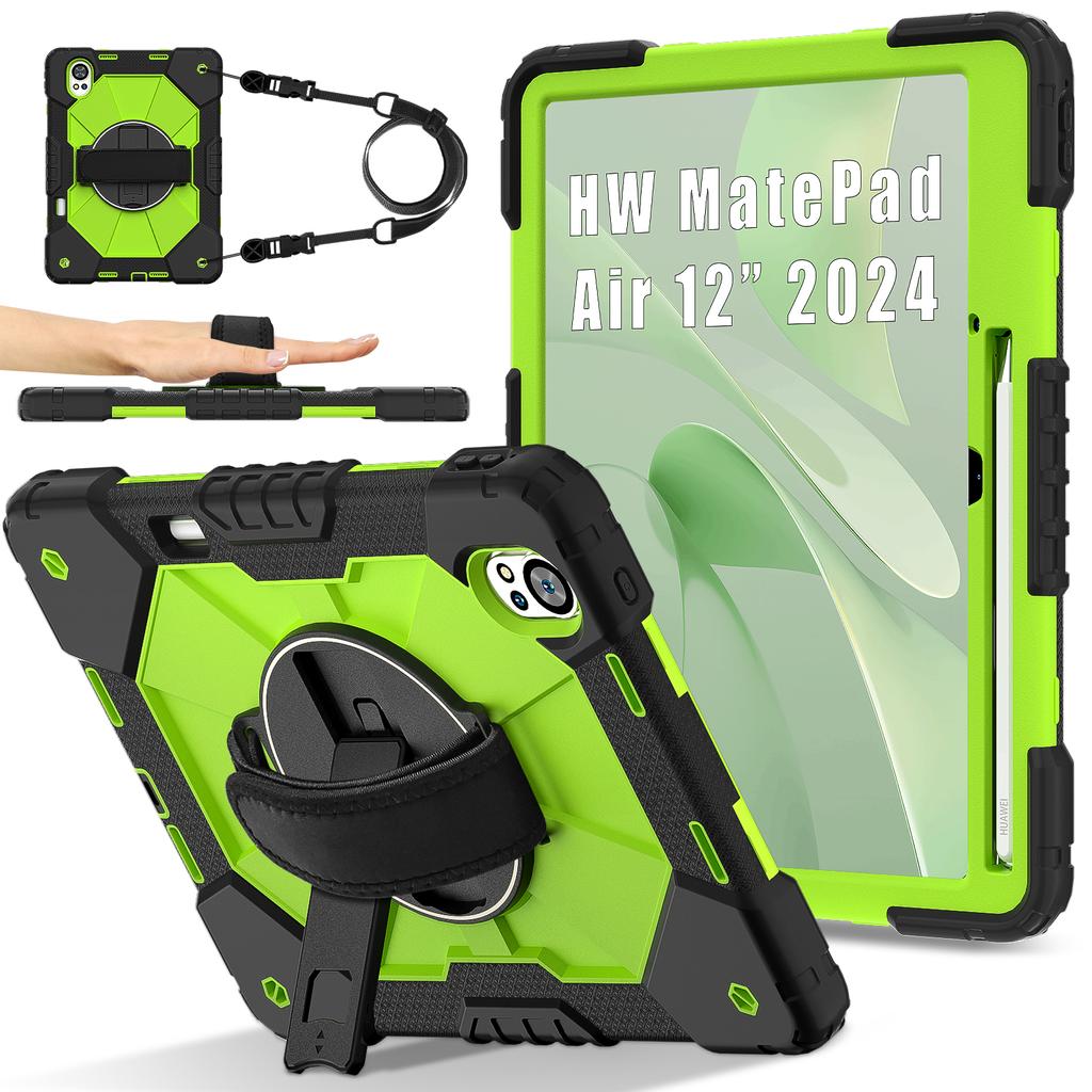 Защитный чехол-подставка для Huawei MatePad Air X 2025 2024 12,0 дюйма Модели LRT-W20 LRT-W30 BKY-W20 BKY-W00 Прочный Поворотный на 360 градусов Чехол