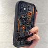 Черный механический чехол с ступенчатой канавкой для iPhone 15/16/17 Pro Max