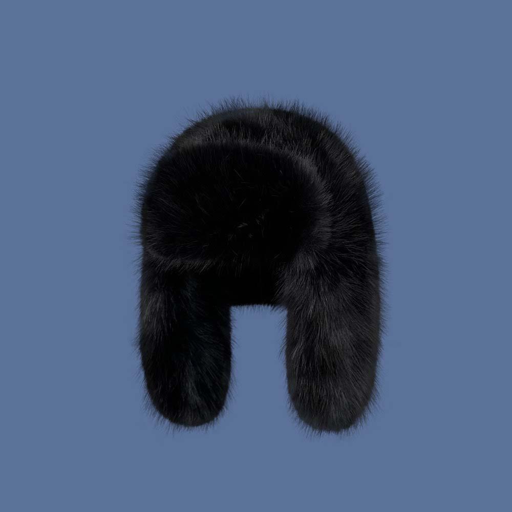 Plush Solid Color Men Women Pilot Hat Warmer Anti-cold Faux Fur Pilot Cap Soft Adjustable Ear Protection Hat Shopping