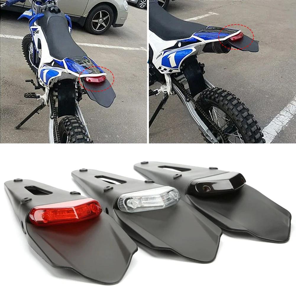 Универсальный светодиодный задний фонарь для мотоцикла ABS Заднее крыло Стоп-сигнал Держатель номерного знака Для эндуро кроссового мотоцикла крыло задний фонарь MX Трейл