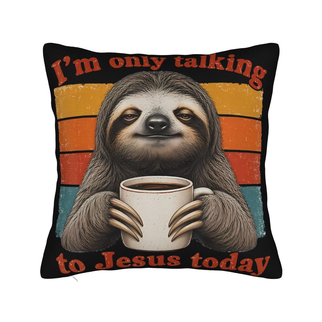 Im Only Talking to Jesus Today Pillowcase Merch Printed Cushion Cover Decor Pillow Case Cover Bed Multiple Sizes