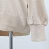 Shiz Madam Women S Pearl Necklace Decoration Balloon Sleeve Knit Top T57213
