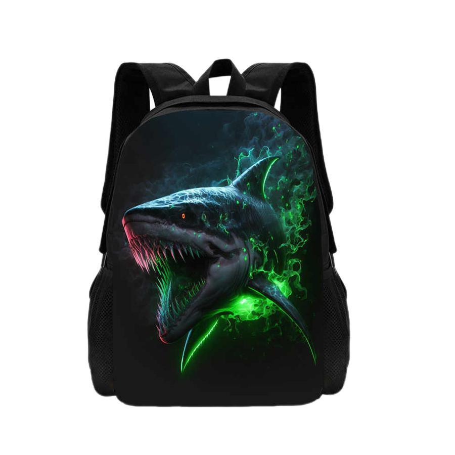 Mochila 3D Shark Print Детская школьная сумка с рисунком из мультфильмов животных Школьная сумка для мальчиков и девочек Легкий детский рюкзак