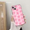 Розовый чехол для телефона с рисунком цветка сакуры для iPhone 14 11 12 Pro 8 7 Plus X Pro MAX 13 MINI XR XS SE 2020 Мягкие чехлы для телефонов с рисунком