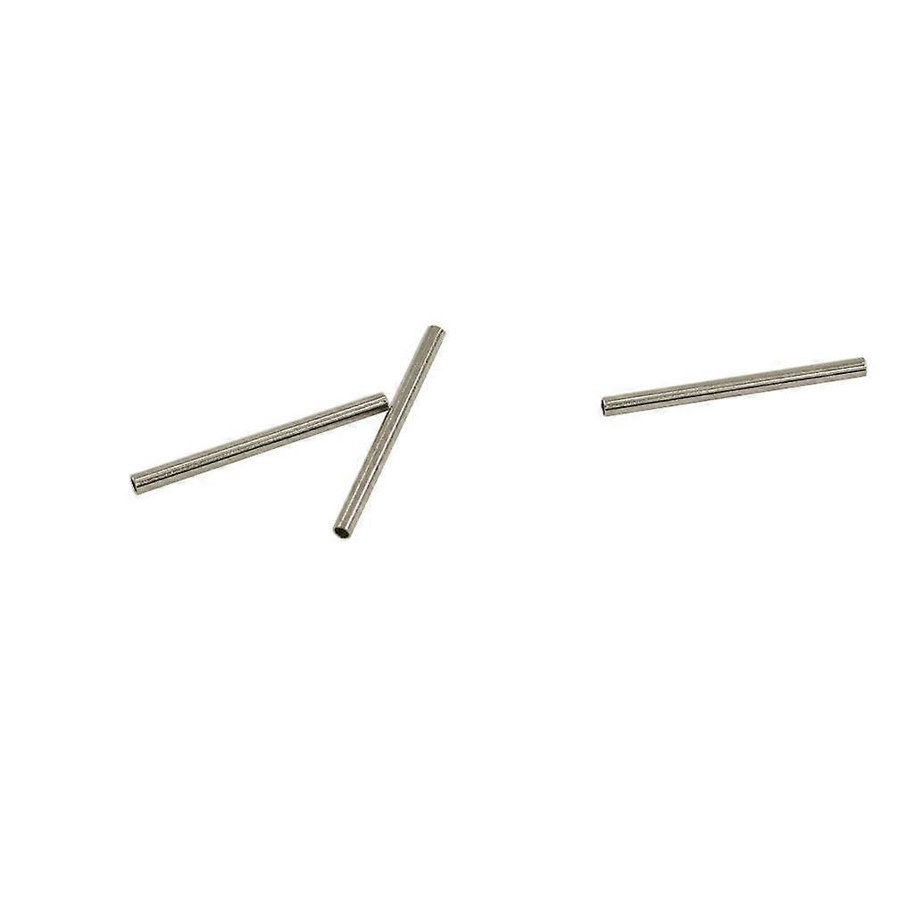 2x50 Pieces Plain Brass Tube Spacer Beads for Jewelry Making, Rose Gold, Silver