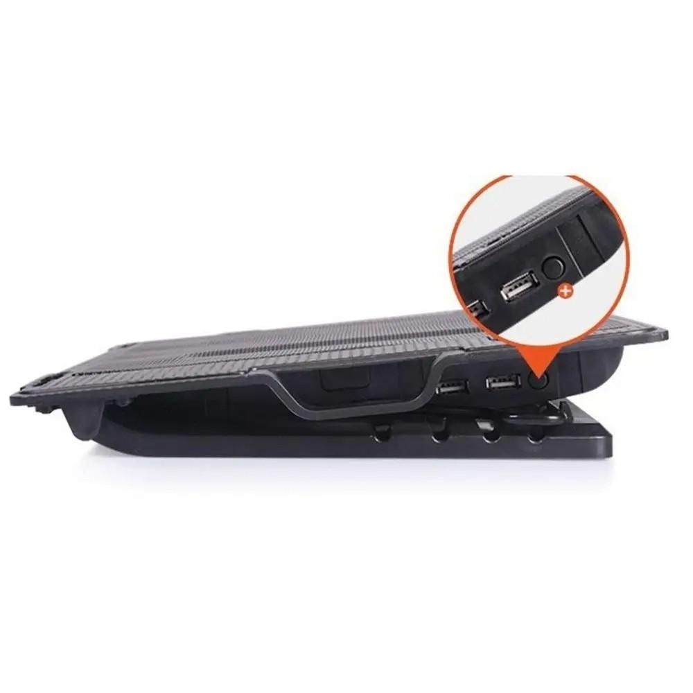Adjustable Laptop Cooling Fan Pad Heat Dissipation Two USB Port Laptop Cooler Base Stand Portable Cooling