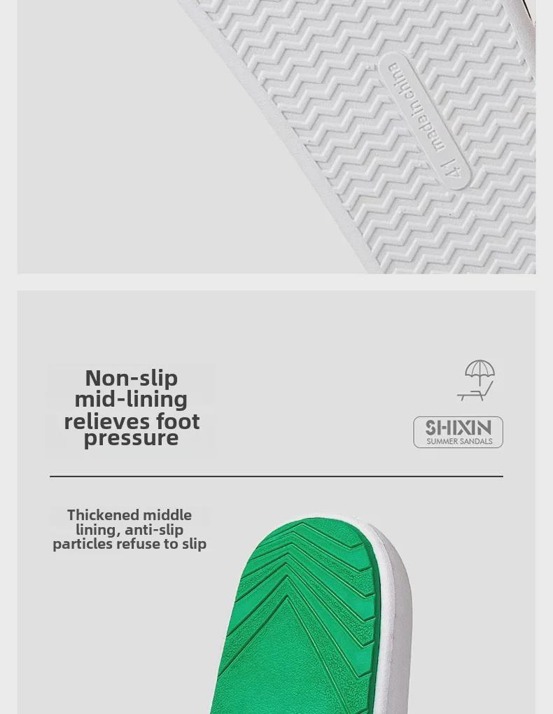 Мужские высококачественные, нескользящие, легкие пляжные сандалии с толстой подошвой - износостойкие для лета