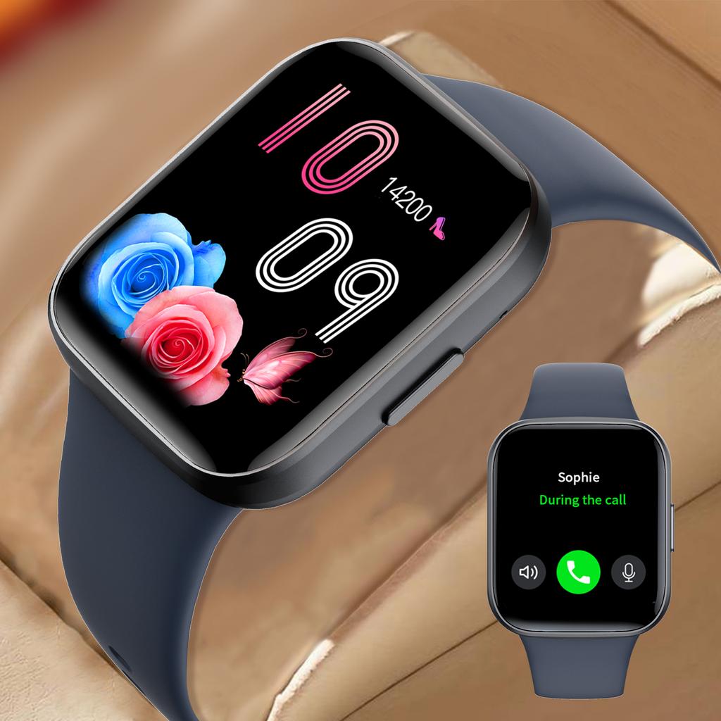 Умные часы с Bluetooth-вызовом, спортивные часы с пульсометром IP68, для Android IOS