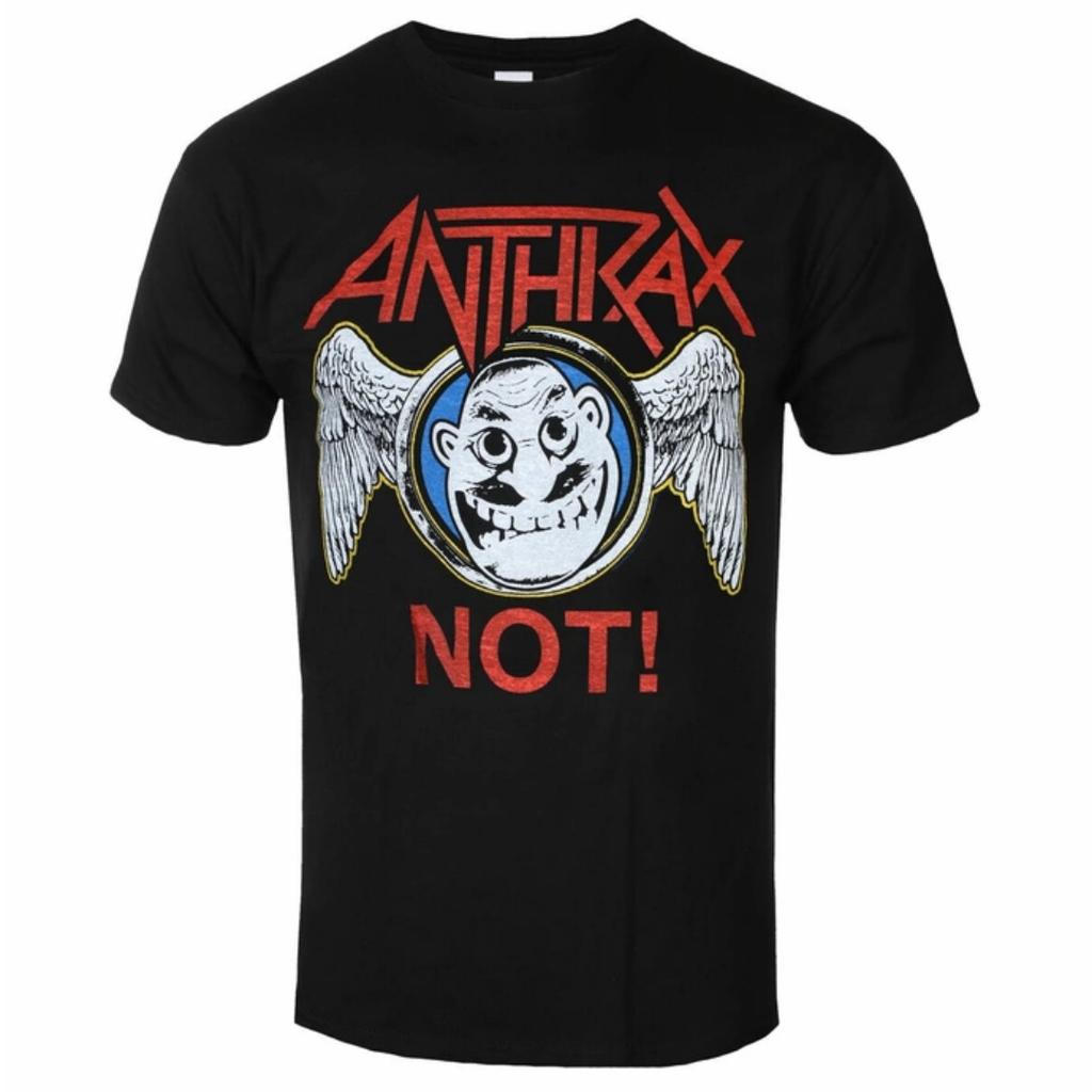 Anthrax Spreading Vignette Bl Pattern Printed Thrash Metal Band Tshirt In Street Hiphop Style For Unisex And Unisex