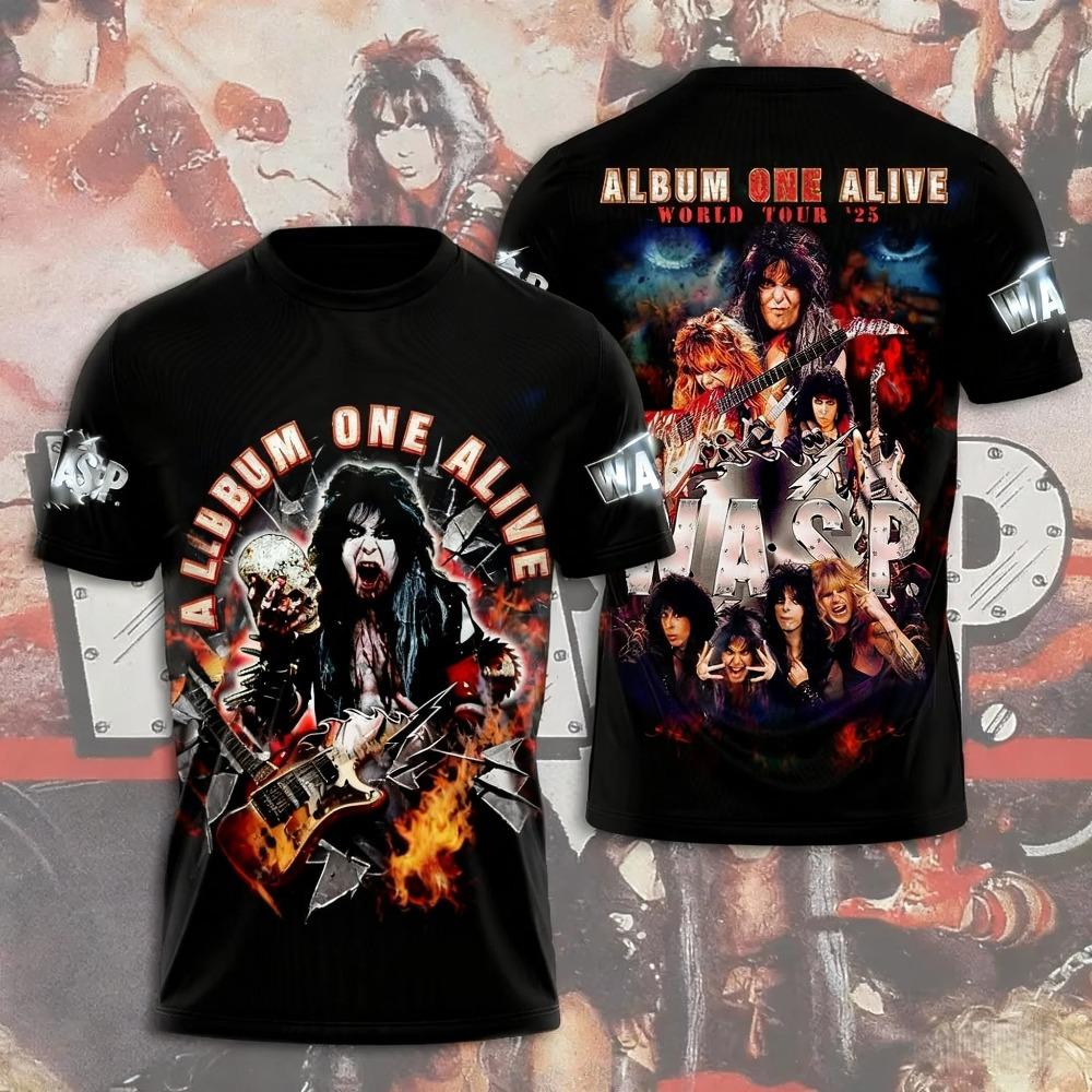 Горячие Аниме W.A.S.P Майки для Косплея Футболки 3D Печать Детские Мультяшные Футболки Летние Мужские Женские Харадзюку Короткий Рукав Y2k Топы