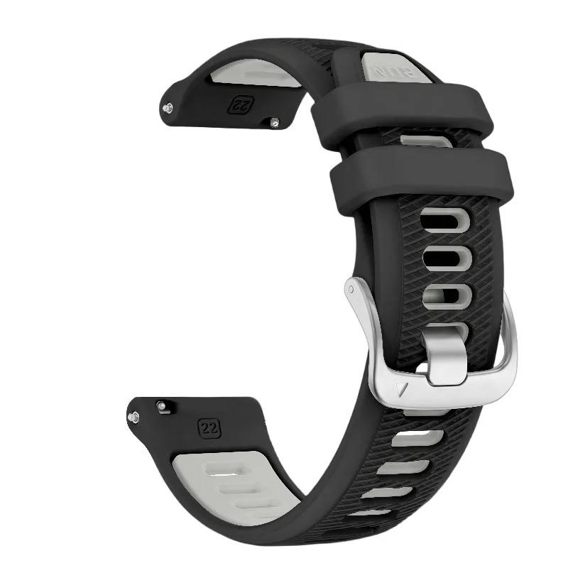 Силиконовый спортивный ремешок 18 20 22 мм для Garmin Forerunner 170 265 255 245 Venu 4 3 Series Удобный прочный ремешок с быстрой заменой