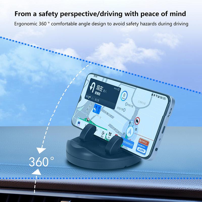 Держатель телефона на приборную панель автомобиля, временная парковка, номерной знак автомобиля, держатель телефона, вращающийся на 360 градусов, липкая противоскользящая накладка, автомобильный держатель для сотового телефона