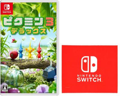 Pikmin 3 Deluxe Nintendo Switch логотип дизайн микрофибра - (В комплекте ткань)