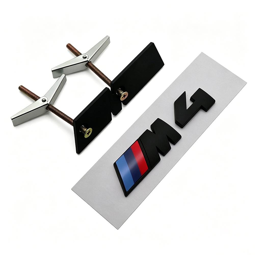 QXFA9 1Pcs M Logo 3D ABS Car Styling Front Grille Badge Emblem Accessory For BMW M M2 M3 M4 M5 M6 G80 G06 G07 G42 G14 G15 G16 F82 F20