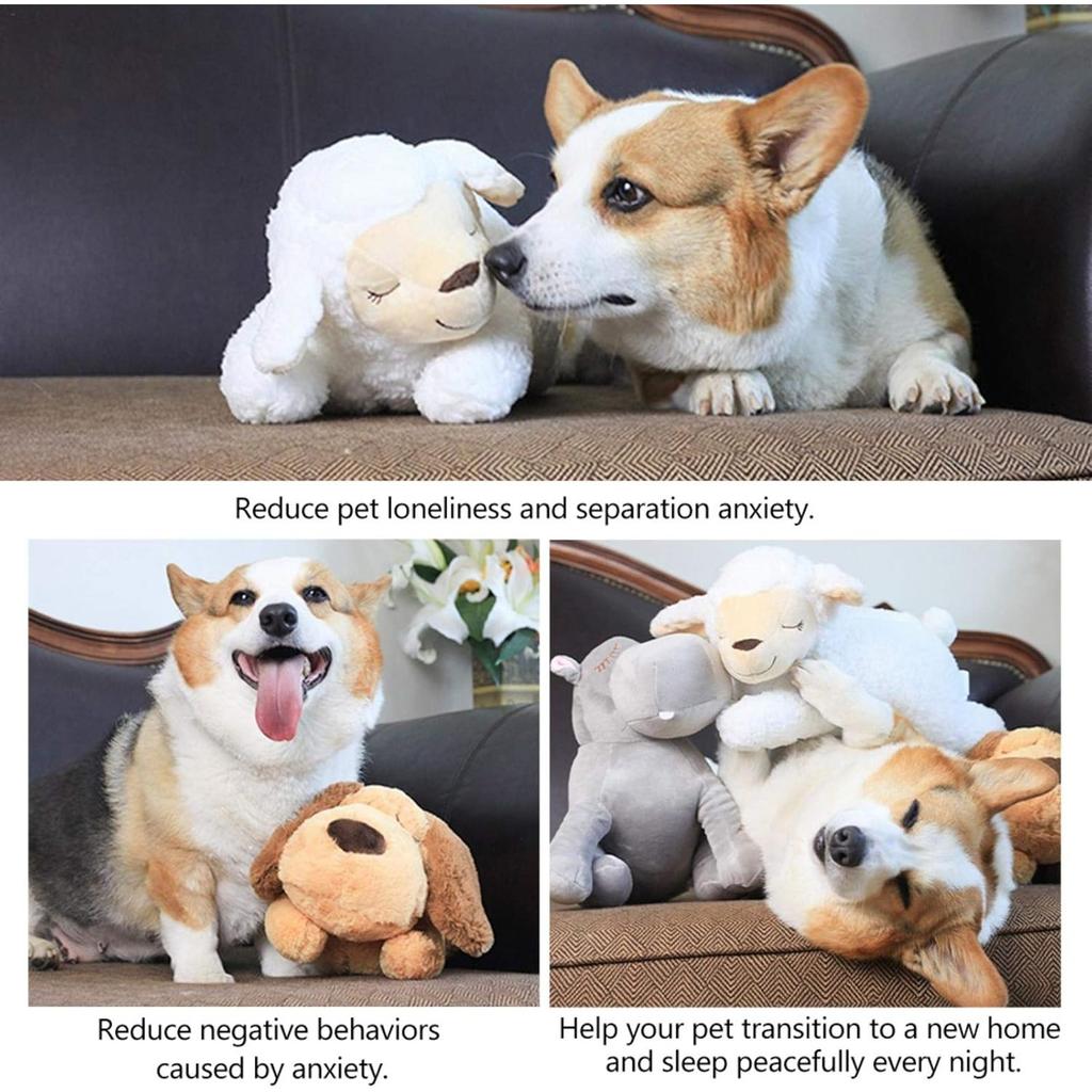 Heartbeat Pet Training & Anxiety Relief Plush Toy for Smart Dogs & Cats