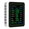 Air Quality Tester CO2 HCHO TVOC PM2.5 PM10 Temperature Humidity Sensor TFT Screen Air Quality Detector White