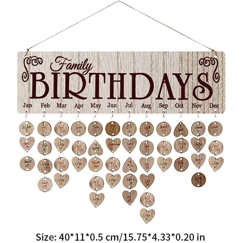 Heart-Shaped Wooden Hanging Sign - Home Decoration Pendant & Creative Message Board