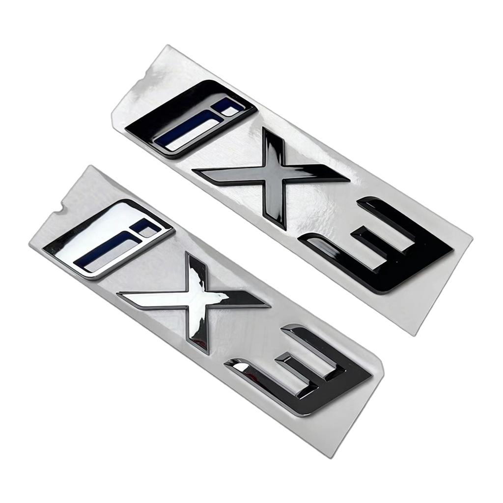 Rear Badge Emblem Letter Sticker For BMW iX3 i4 i7 M50 M60 M70L Car Rear Trunk Logo Decal Auto Exterior Styling Accessories X3 I