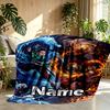 Custom Name Personalized Demon Slayer Print Blanket, Home Decor, Bedroom, Sofa, Camping, Couch, Gifts for Birthday Christmas