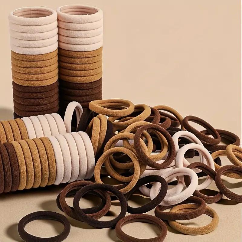 200pcs Hair Accessories for Women girl Basic Hair Bands Headband Hair Ropes Ties Ponytail Holder Simple and Fashionable Nylon