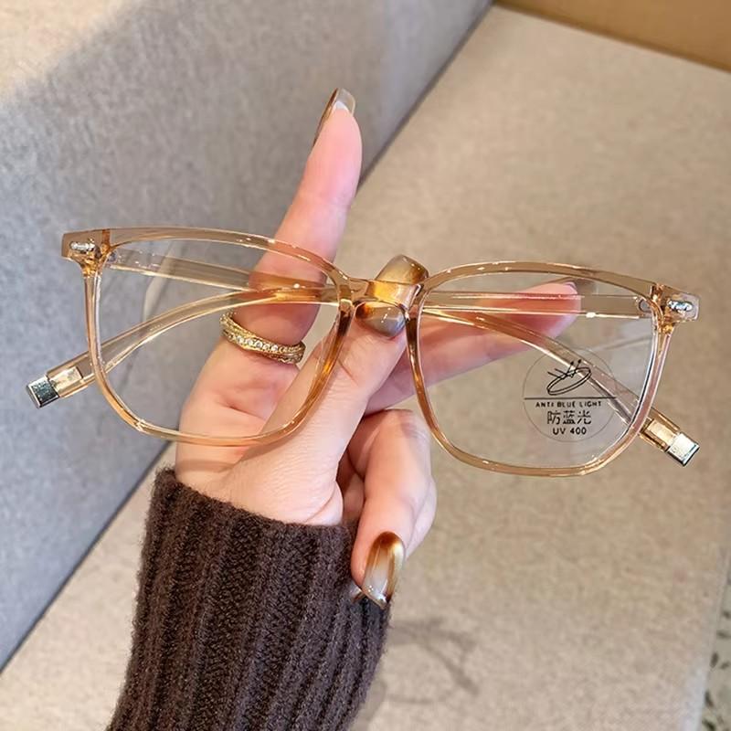 New Square And Round, Simple And Versatile Eyeglass Frames, Anti-blue Light Glasses9050