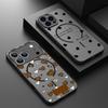 Чехол-коллаж со стикерами в виде сердечек INS Для iPhone 17 18 Pro Max Магнитный Для Magsafe Гибридный ТПУ+ПК Матовая Крышка Для iPhone 16 15 14 13 Pro Max 17E