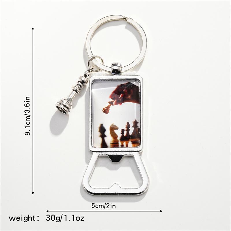 Европейский ретро гальванизированный металлический брелок-подвеска в виде шахмат