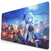 Herilary Genshin Impact Аниме Коврик для мыши Игровой коврик Большой Настольный коврик Стильный Персонаж Милый Клавиатура Водонепроницаемый Подарок 75смx40см