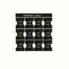 12 pcs Black Monthly Planner Index Tab Stationery Decorative Monthly Label  Notebook