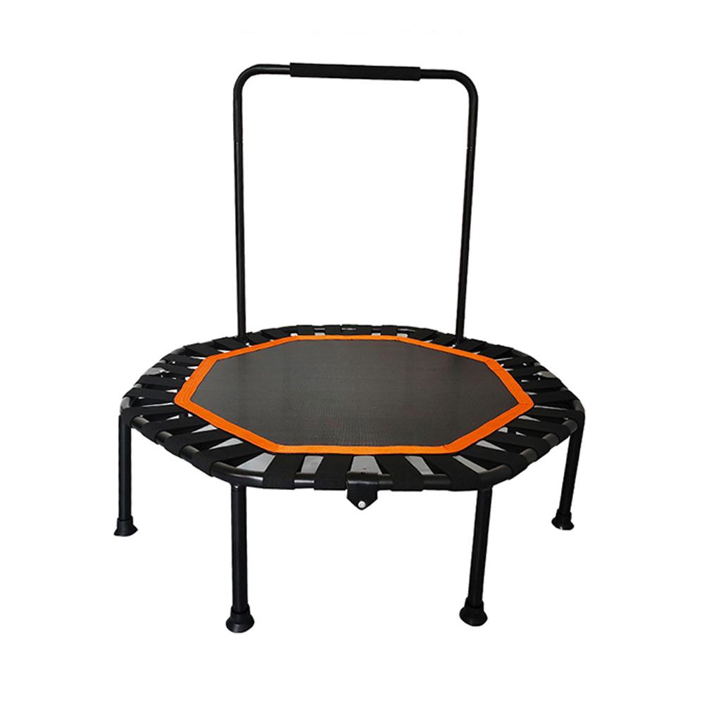 Mini Trampoline for Adults Fitness Foldable 42-In Octagonal Silent Safe and Stable Slingshots for