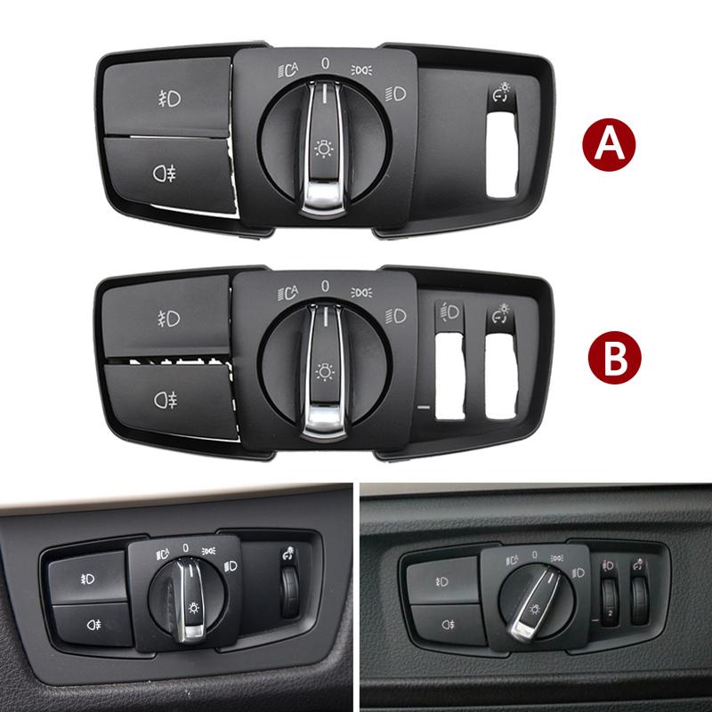 Head Lamp Rotary Headlight Switch Foglight Button Cover For BMW 1 2 3 4 X1 X2 Series F21 F46 F30 F31 F34 F35 61319265300